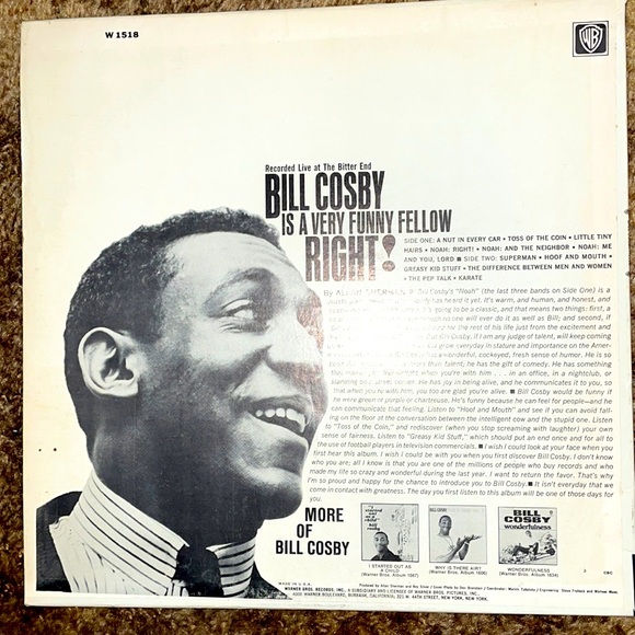 Bill Cosby Is a Very Funny Fellow Right Vinyl - Picture 2 of 5